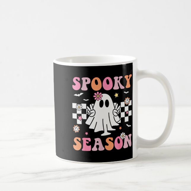 Soky Season Happy Halloween Retro Ghost Soky Women Coffee Mug (Right)