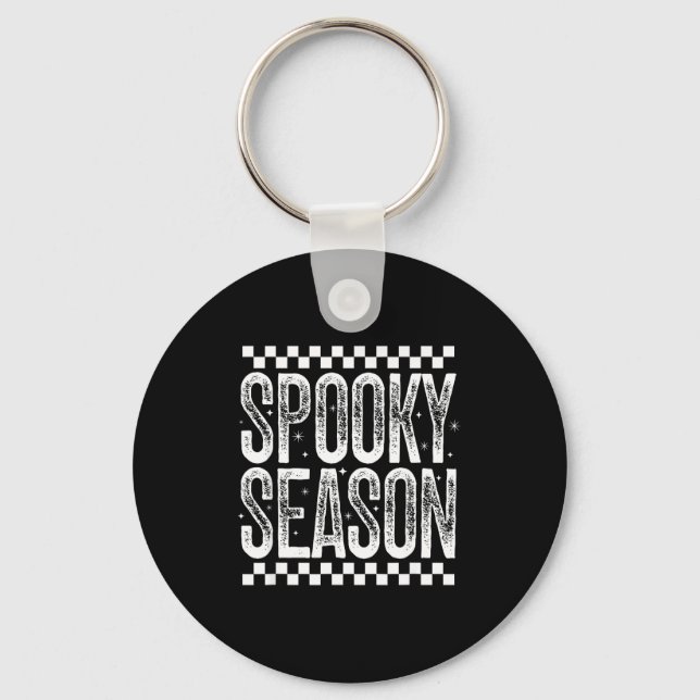Soky Season Retro Halloween Witch Quote Saying Gif Key Ring (Front)