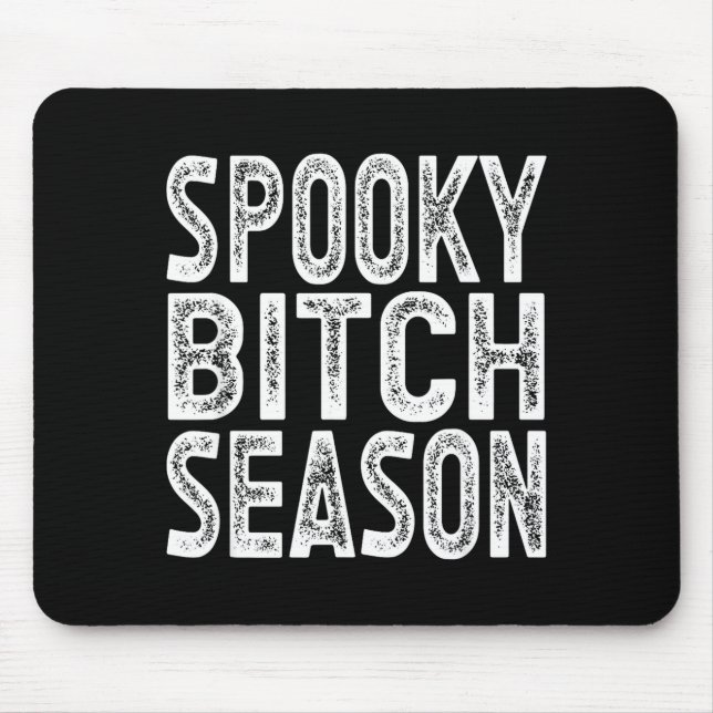 Soky Season Retro Halloween Witch Quote Saying Gif Mouse Mat (Front)