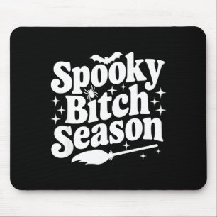 Soky Season Retro Halloween Witch Quote Saying Gif Mouse Mat