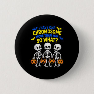 Soky Skeleton Down Syndrome Awareness Extra Chromo 6 Cm Round Badge