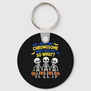 Soky Skeleton Down Syndrome Awareness Extra Chromo Key Ring