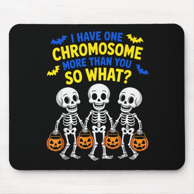 Soky Skeleton Down Syndrome Awareness Extra Chromo Mouse Mat (Front)