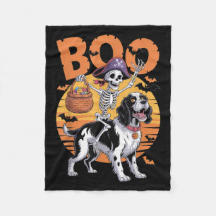 Soky Springer Costume English Springer Spaniel Hal Fleece Blanket