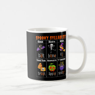 Soky Syllables Funny Halloween Educational Teacher Coffee Mug
