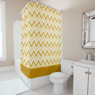 Sol Chevron Shower Curtain