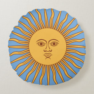Sol de Mayo Round Cushion