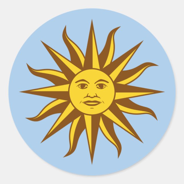 Sol de Mayo - URUGUAY Classic Round Sticker (Front)