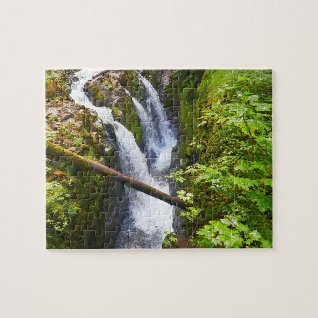 Sol Duc Falls I at Olympic National Park Jigsaw Puzzle (Horizontal)