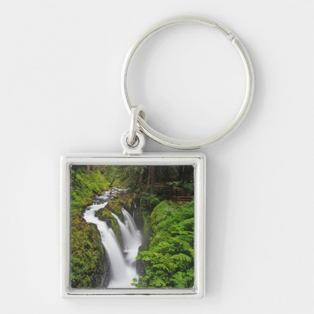 Sol Duc Falls in Olympic National Park in Key Ring (Front)