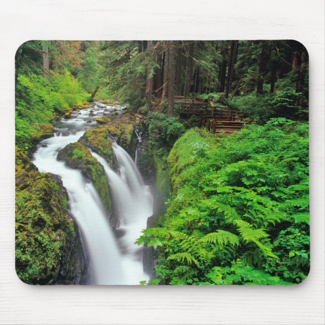 Sol Duc Falls in Olympic National Park in Mouse Mat (Front)