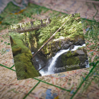 Sol Duc Falls, Olympic National Park Travel Postcard