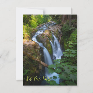 Sol Duc Falls Olympic National Park Washington Postcard
