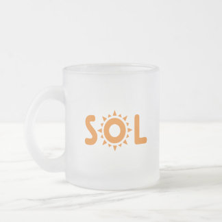 Sol Frosted Glass Coffee Mug