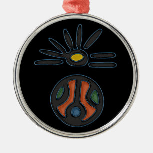 Sol Taino Circle Ornament