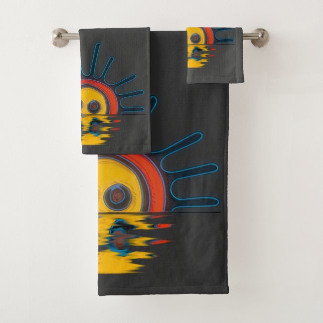 Sol Taino Sunset  Bath Towel Set (Insitu)