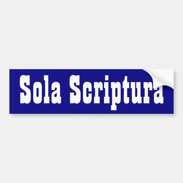 Sola Scriptura Bumper Sticker (Front)