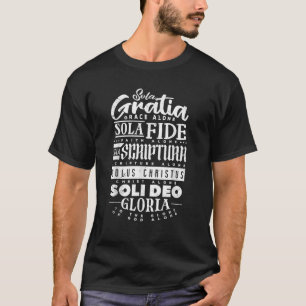 Sola Scriptura Protestant Christian Reformation 5  T-Shirt