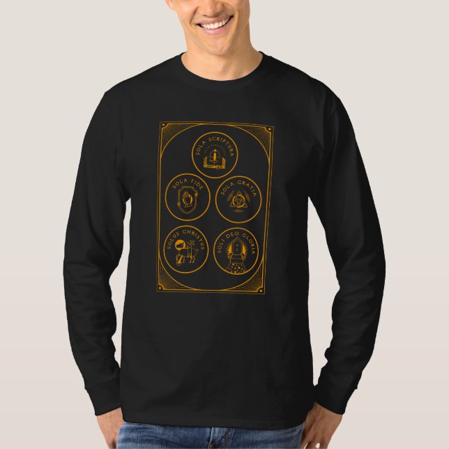 Sola Scriptura Protestant Reformation 5 Solas T-Shirt (Front)