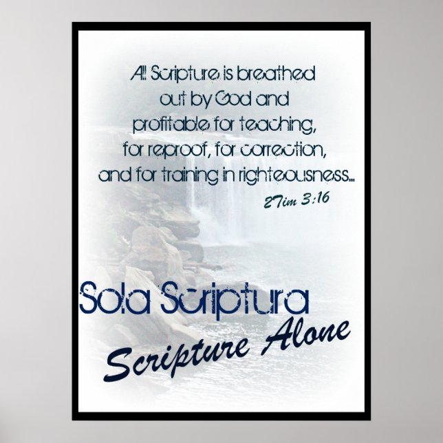 Sola Scriptura/ scripture alone Poster (Front)