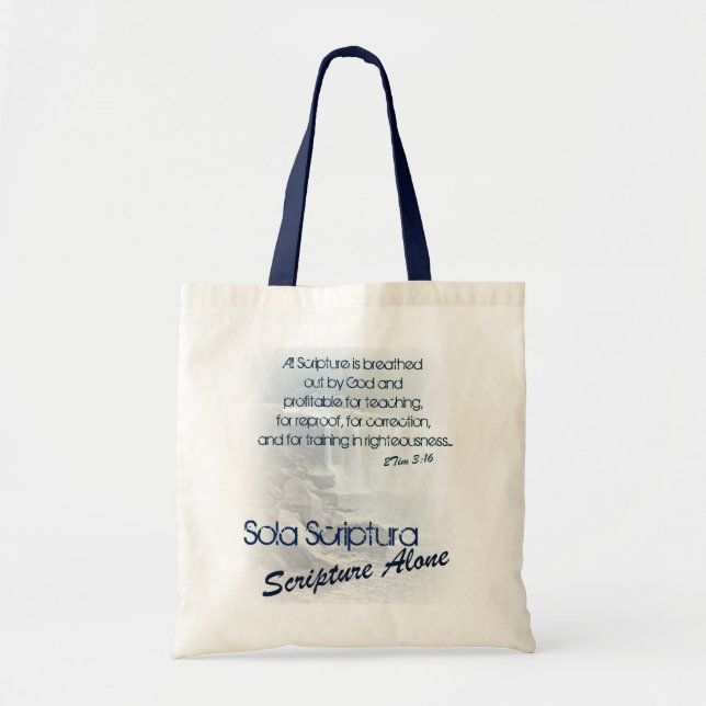 Sola Scriptura/ Scripture Alone Tote Bag (Front)