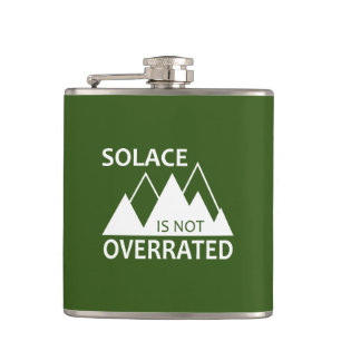 Solace Is Not Overrated Hip Flask