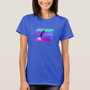SOLANA and rocket altcoin gift crypto tee for her