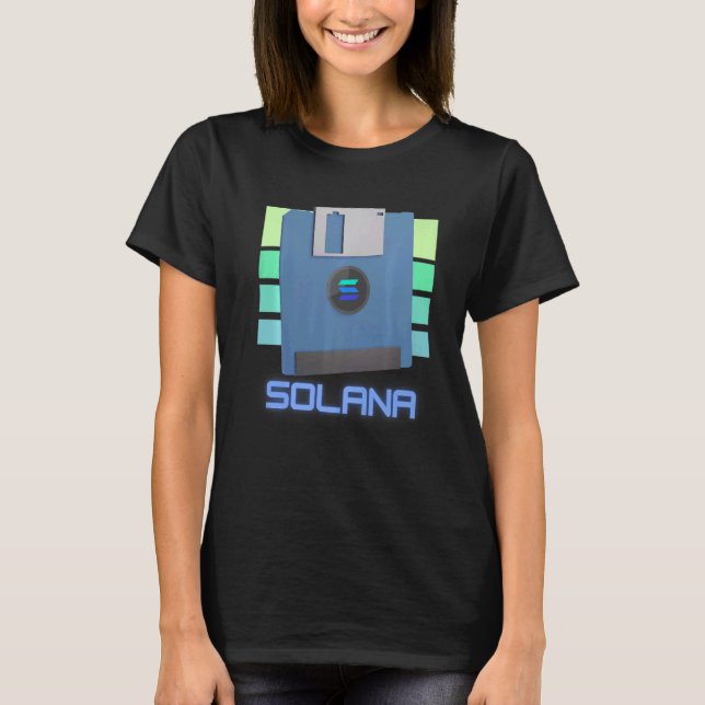 Solana Blockchain Crypto Web 3 Decentralised Crypt T-Shirt (Front)