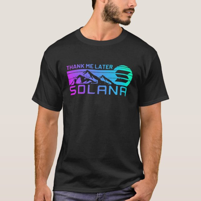 Solana Crypto Coin For SOL Cryptocurrency Coin Def T-Shirt (Front)