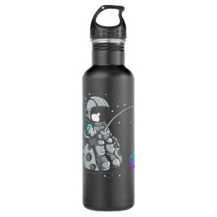 Solana Fishing, Crypto Bullrun SOL Token Rich Mill 710 Ml Water Bottle