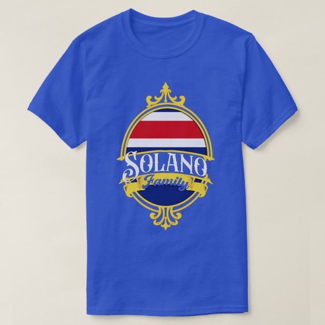 Solano Family Costa Rica T-Shirt (Design Front)