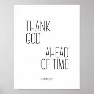 Solanus Casey Quote Thank God 8.5x11 Poster