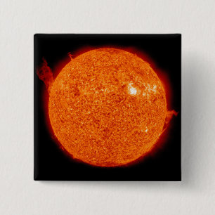 Solar activity on the Sun 15 Cm Square Badge