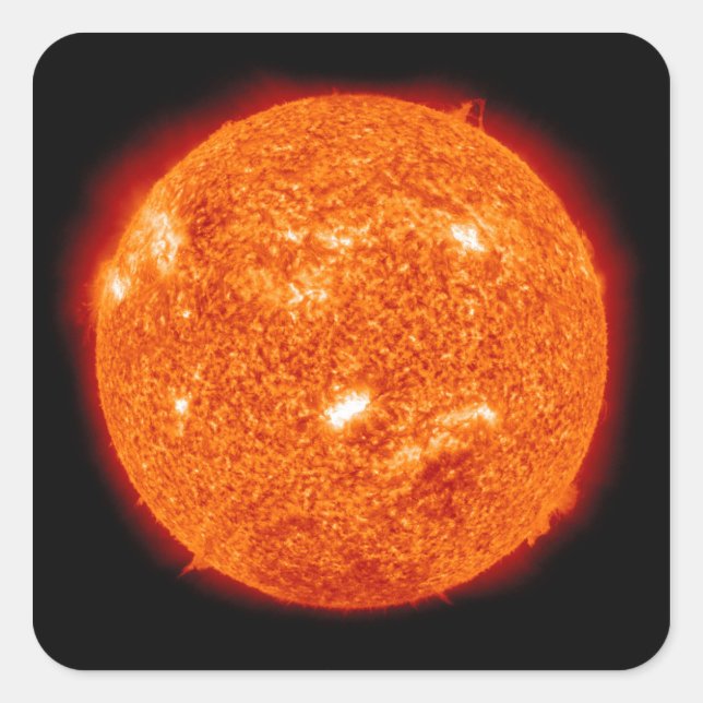 Solar activity on the Sun 2 Square Sticker (Front)