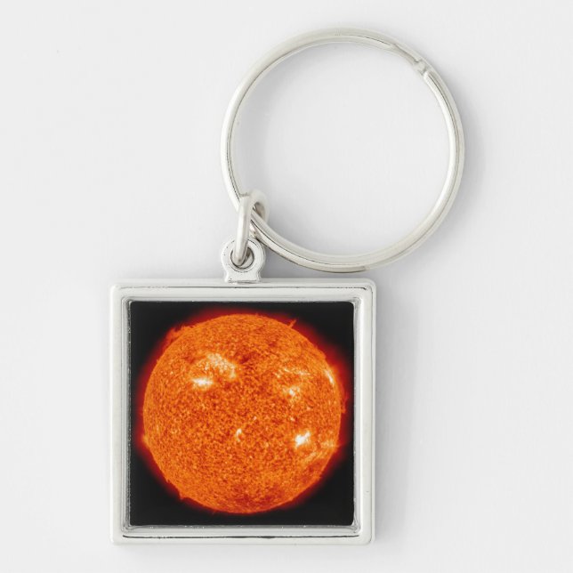 Solar activity on the Sun 3 Key Ring (Front)
