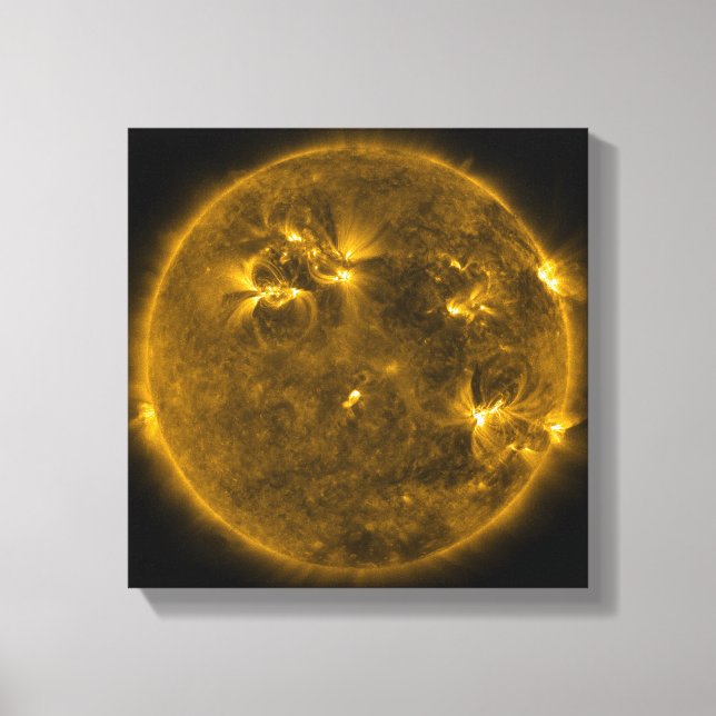 Solar activity on the Sun 4 Canvas Print (Front)