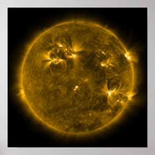Solar activity on the Sun 4 Poster