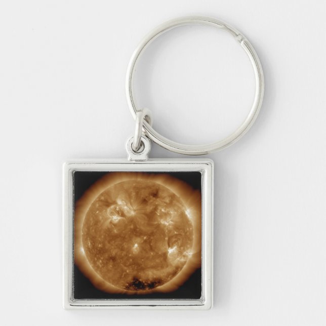 Solar activity on the Sun 5 Key Ring (Front)
