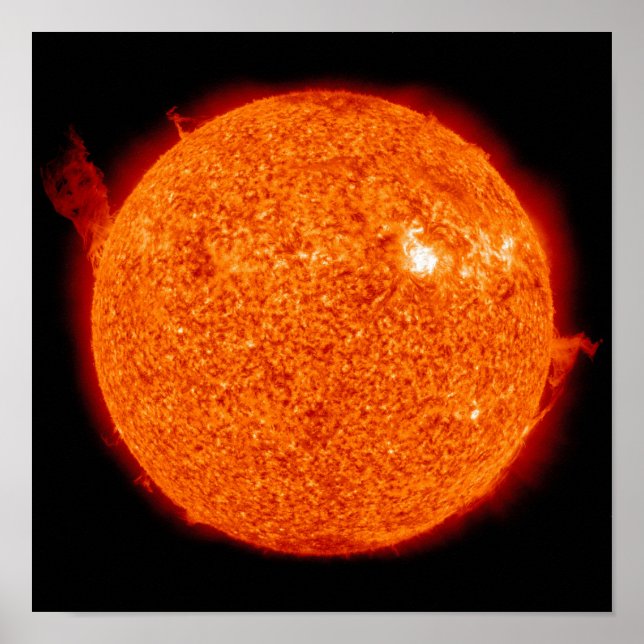 Solar activity on the Sun Poster (Front)