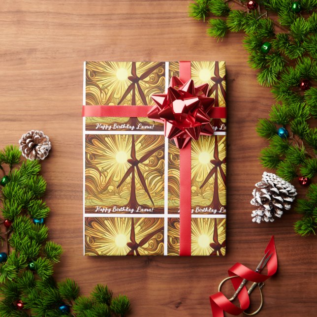 Solar and Wind Energy Wrapping Paper (Holiday Gift)