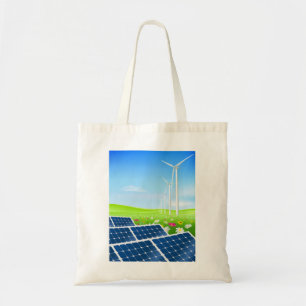 Solar And Wind Power Tote Bag
