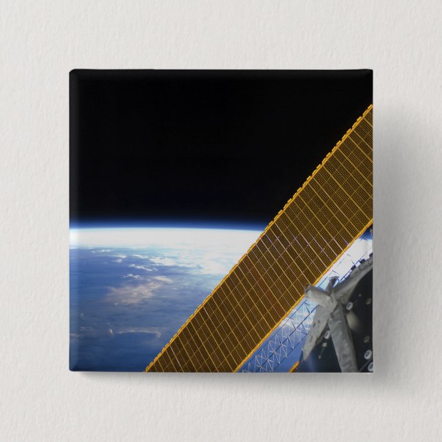 Solar array panels 15 cm square badge (Front)