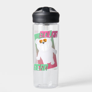 Solar Bear Funny Polar Beach Art Toon Character Water Bottle