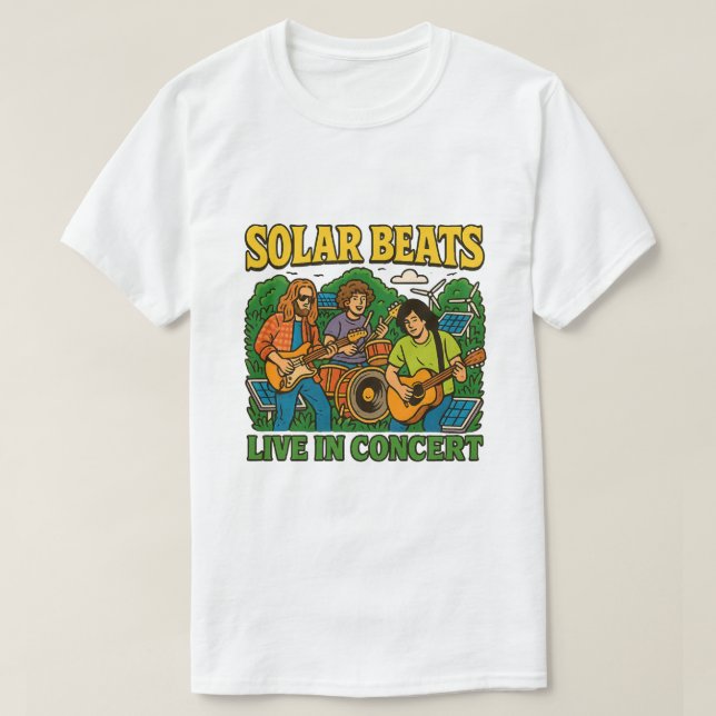 Solar Beats Tumbler – Bootleg Style IP-Free Retro  T-Shirt (Design Front)