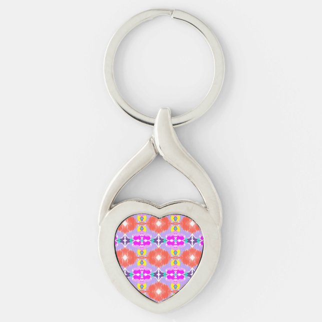 Solar Bloom Kaleidoscope Key Ring (Front)