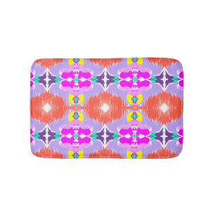 Solar Bloom Kaleidoscope Throw Pillow Bath Mat