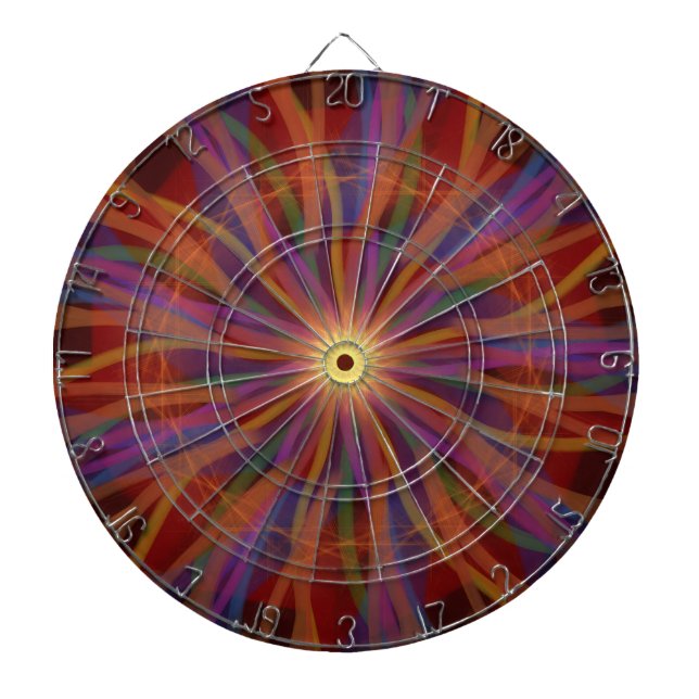 Solar Bloom – The Dance of Light and Colour. Dartboard (Front)