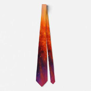 Solar Burst - Abstract Energy Explosion Tie