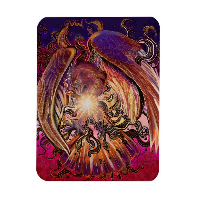 Solar Burst Hawk Magnet (Vertical)