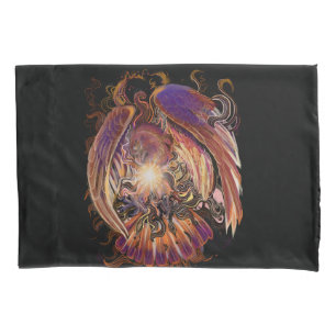 Solar Burst Hawk Pillow Case